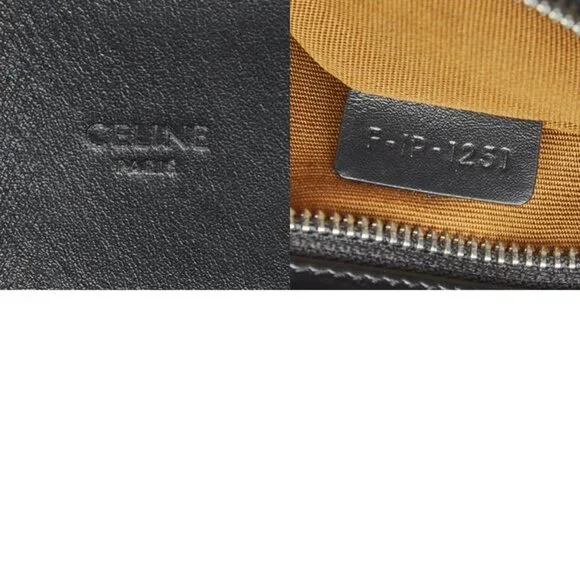 Celine Triomphe Black Leather - Picture 10 of 10